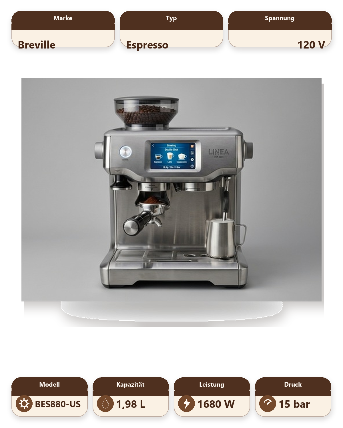 Breville the Barista Touch™ (BES880 - US 120V)