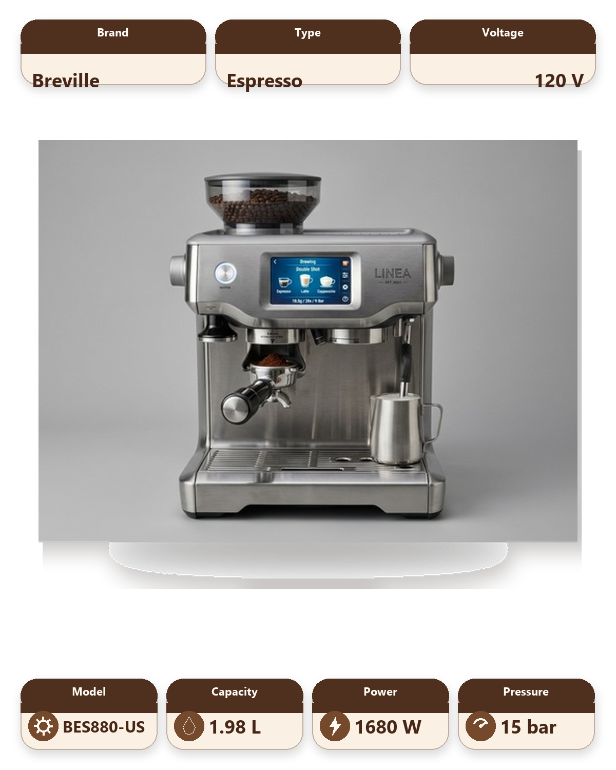 Breville the Barista Touch™ (BES880 - US 120V)