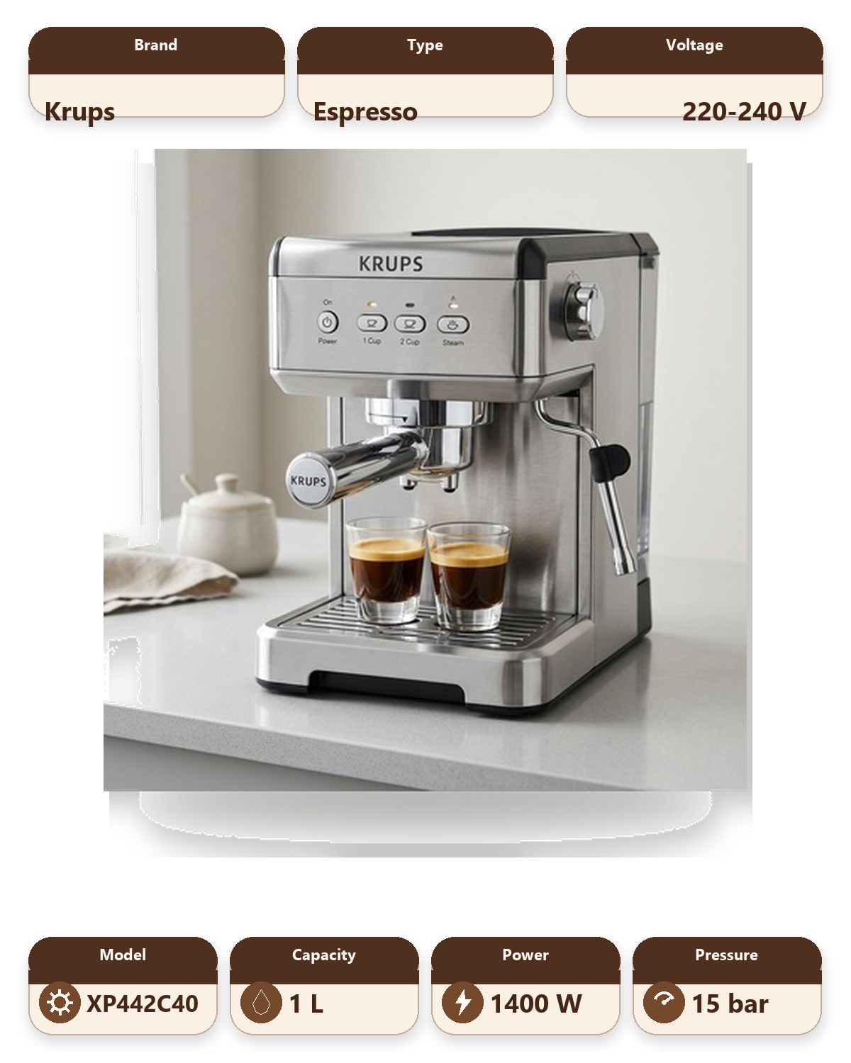 Krups VIRTUOSO - XP442C40