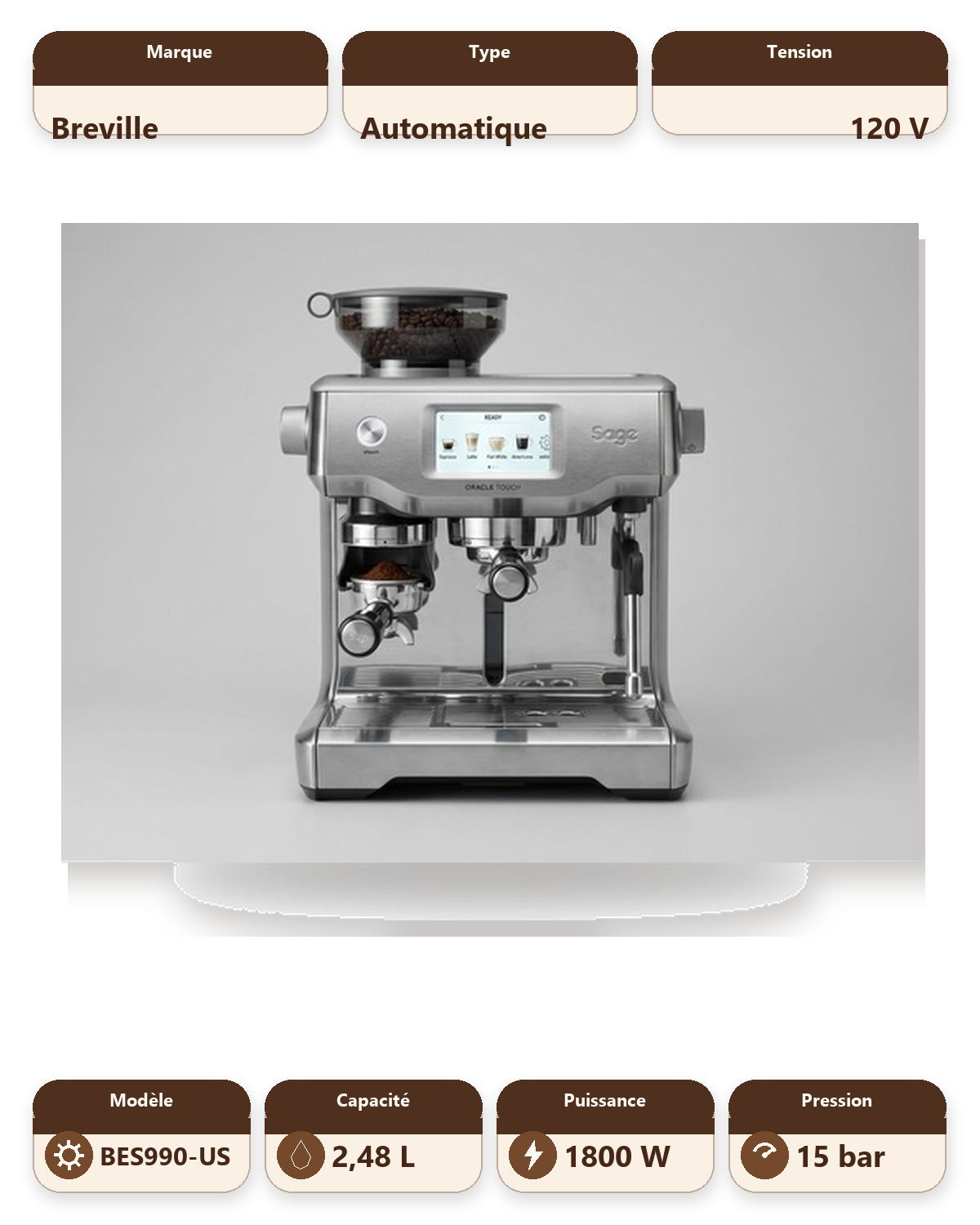 Breville the Oracle® Touch (BES990 - US 120V)