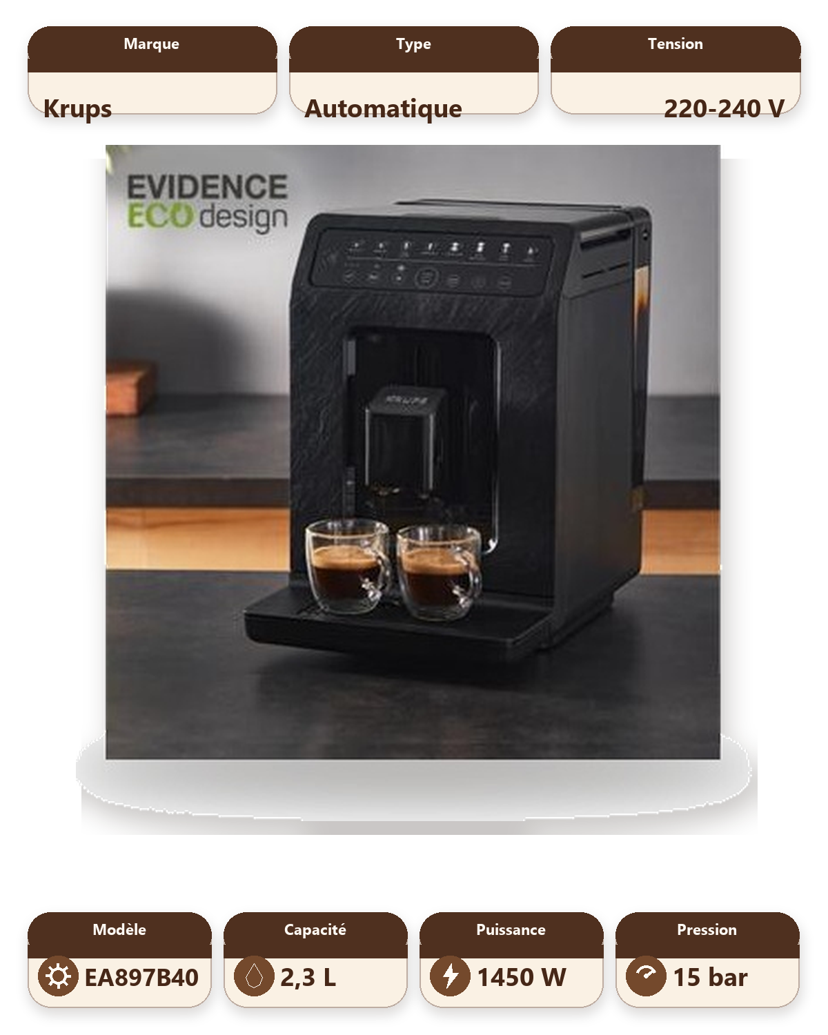 Krups EVIDENCE ECO DESIGN - EA897B40