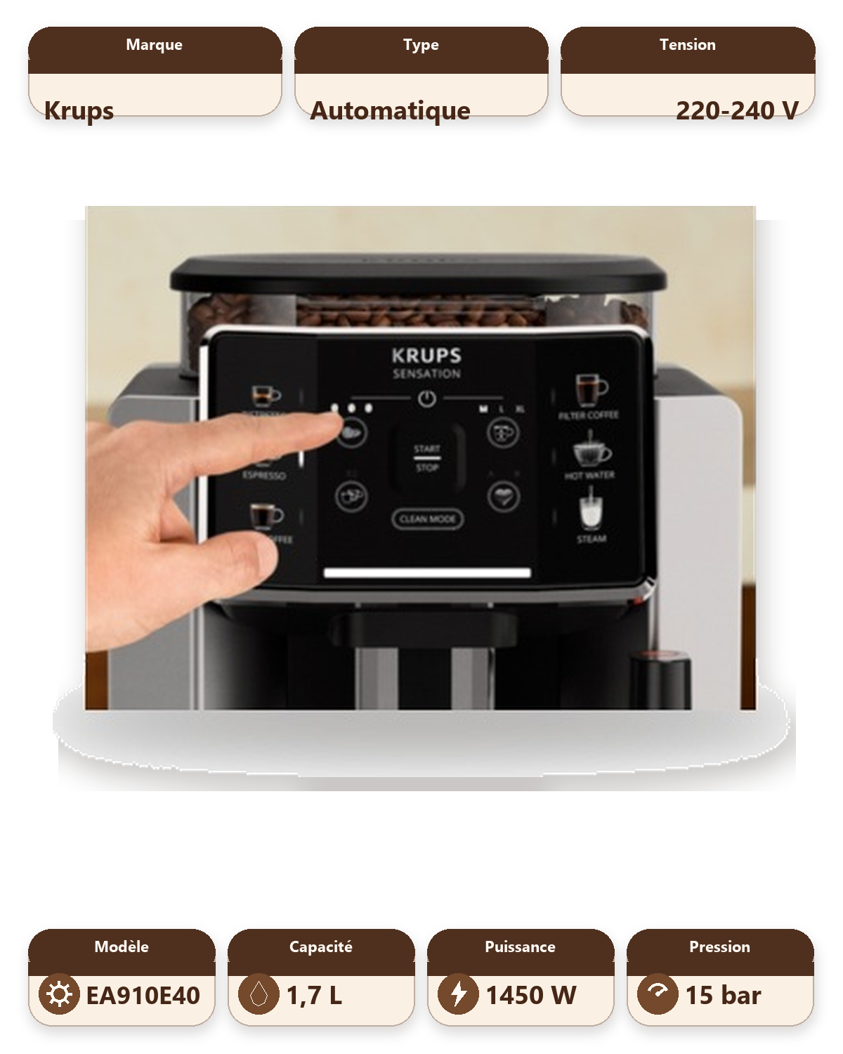 Krups SENSATION - EA910E40