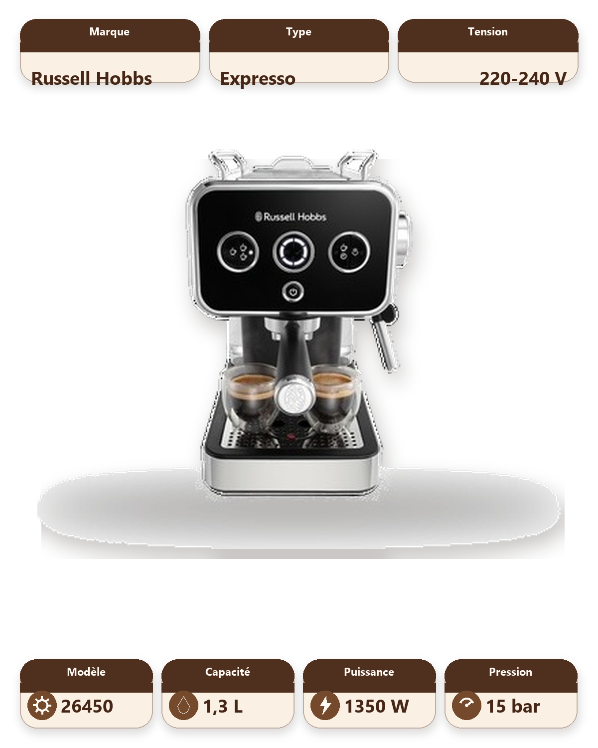 Distinctions Espresso Machine - Black